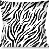 Buckle-Down Throw Pillow - Zebra 2 White