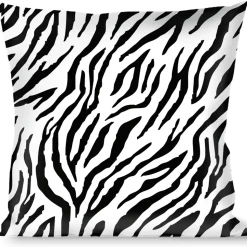 Buckle-Down Throw Pillow - Zebra 2 White