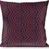 Buckle-Down Throw Pillow - Square Target Red/Navy