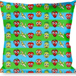 Buckle-Down Throw Pillow - Fruit Cartoon