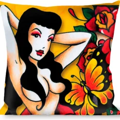 Buckle-Down Throw Pillow - TJ-Butterfly Girl
