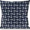 Buckle-Down Throw Pillow - Anchors Navy/White