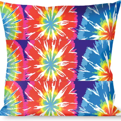 Buckle-Down Throw Pillow - 70's Tie Dye
