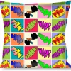 Buckle-Down Throw Pillow - Sound Effect Checkers Multi Color