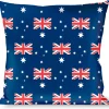 Buckle-Down Throw Pillow - Australia Flags
