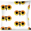 Buckle-Down Throw Pillow - Owl Eyes 2