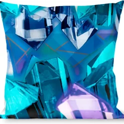 Buckle-Down Throw Pillow - Crystals2 Blues/Purples