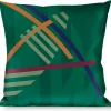 Buckle-Down Throw Pillow - PDX Airport Carpet New