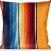 Buckle-Down Throw Pillow - Zarape2 Vertical Multi Color Stripe