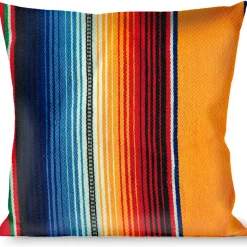 Buckle-Down Throw Pillow - Zarape2 Vertical Multi Color Stripe