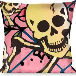 Buckle-Down Throw Pillow - Trust No One Pink