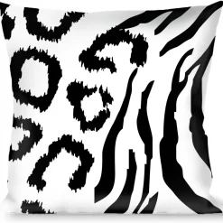Buckle-Down Throw Pillow - Cheebra White/Black