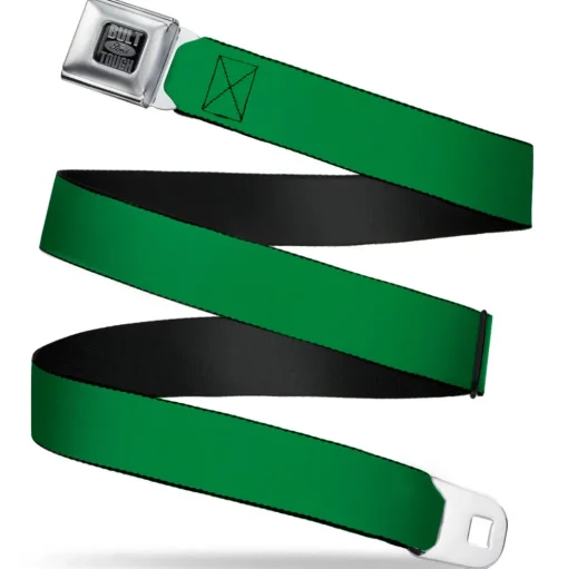 Built Ford Tough Seatbelt Belt - Green Webbing