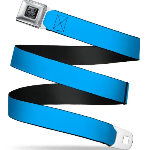 Built Ford Tough Seatbelt Belt - Baby Blue Webbing