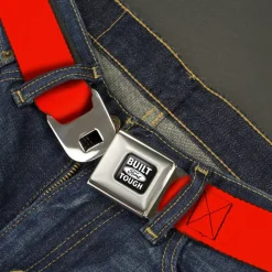 Built Ford Tough Seatbelt Belt - Red Webbing