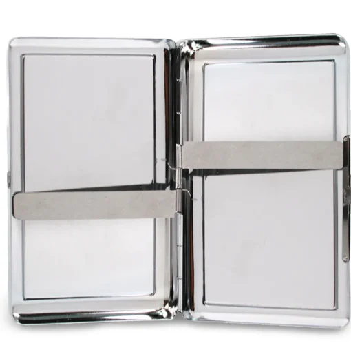 Business Card Holder - LARGE - BATMAN ARKHAM ASYLUM Joker Pose Brushed Silver