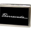 Business Card Holder - LARGE - BARRACUDA Script Logo FCG Black Silver