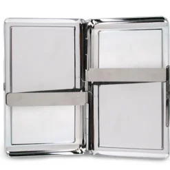 Business Card Holder - LARGE - Superman Logo Outline Reverse Brushed