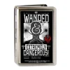 Business Card Holder - LARGE - FANTASTIC BEASTS AND WHERE TO FIND THEM Bust Silhouette WANDED & EXTREMELY DANGEROUS FCG Black White Red