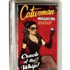 Business Card Holder - LARGE - CATWOMAN-CRACK OF A WHIP Bombshell Pose FCG Reds