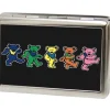 Business Card Holder - LARGE - Dancing Bears FCG Black Multi Color