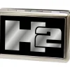 Business Card Holder - LARGE - H2 FCG Black Silver