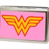 Business Card Holder - LARGE - Wonder Woman Logo FCG Pink
