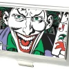 Business Card Holder - SMALL - Joker Face w Pistol CLOSE-UP FCG