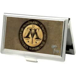 Business Card Holder - SMALL - Harry Potter Wizengamot Logo IGNORANTIA JURIS NEMINEM EXCUSAT FCG Browns
