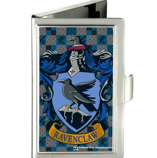 Business Card Holder - SMALL - Ravenclaw Crest FCG Gray Blues