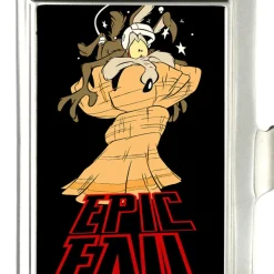 Business Card Holder - SMALL - Wile E Coyote EPIC FAIL FCG Black Red