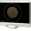 Business Card Holder - SMALL - Flash Logo Reverse Brushed
