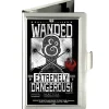 Business Card Holder - SMALL - FANTASTIC BEASTS AND WHERE TO FIND THEM Bust Silhouette WANDED & EXTREMELY DANGEROUS FCG Black White Red