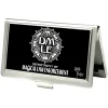 Business Card Holder - SMALL - DMLE-DEPARTMENT OF MAGICAL LAW ENFORCEMENT FCG Black White