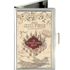 Business Card Holder - SMALL - Hogwarts School THE MARAUDER'S MAP FCG Tan Reds