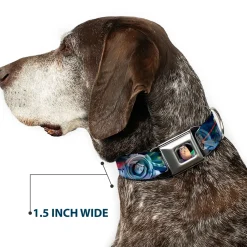 Buzz Lightyear Pose2 Full Color Black Seatbelt Buckle Collar - Buzz Lightyear Action Poses Stacked