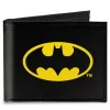 Canvas Bi-Fold Wallet - Batman Black Yellow