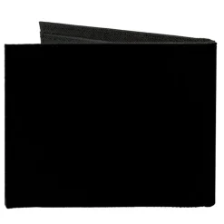Canvas Bi-Fold Wallet - Black