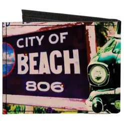 Canvas Bi-Fold Wallet - Cali Classic Laguna Beach