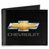 Canvas Bi-Fold Wallet - Chevy Bowtie CHEVROLET Black Gold Gray