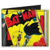 Canvas Bi-Fold Wallet - Classic BATMAN Issue #1 Robin & Batman Logo CLOSE-UP Cover Pose