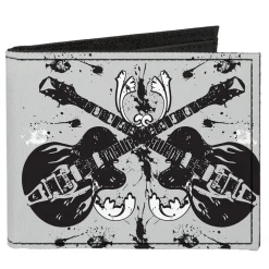 Canvas Bi-Fold Wallet - Electric Guitars