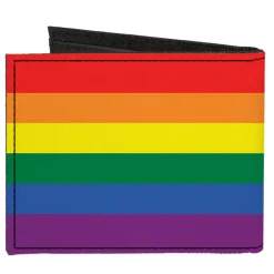 Canvas Bi-Fold Wallet - Flag Pride Rainbow