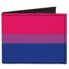 Canvas Bi-Fold Wallet - Flag Bisexual Pink Purple Blue