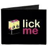 Canvas Bi-Fold Wallet - LICK ME Battery Cartoon