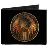 Canvas Bi-Fold Wallet - MACUSA Seal Black Golds