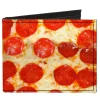 Canvas Bi-Fold Wallet - Pepperoni Pizza Vivid