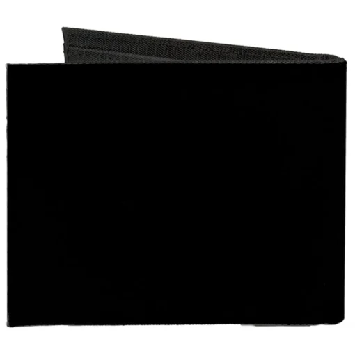 Canvas Bi-Fold Wallet - ROUTE 66 Highway Sign Black White Red Blue