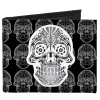 Canvas Bi-Fold Wallet - Skull Candy