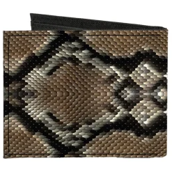Canvas Bi-Fold Wallet - Snake Skin 1